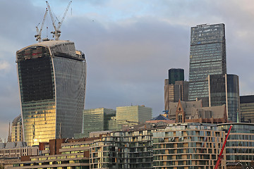 Image showing Skyscraper City Construction