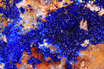 Image showing azurite mineral texture