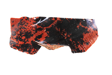 Image showing obsidian mineral isolated