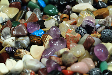 Image showing color gems mineral collection 