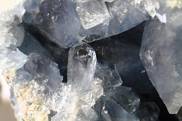 Image showing white crystal mineral texture