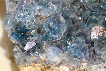 Image showing blue fluorite mineral background