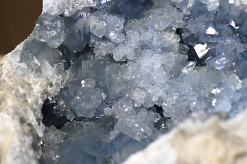 Image showing white crystal mineral texture