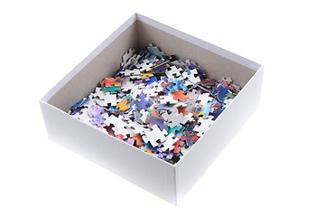 Image showing color puzzle in the paper box