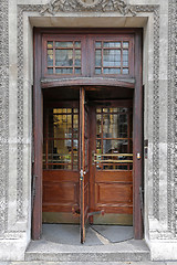 Image showing Wooden Revolving Door