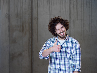 Image showing portrait of young male architect on construction site