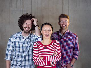 Image showing portrait of business people on construction site