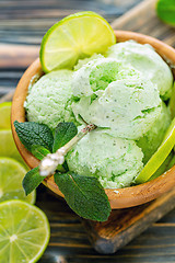 Image showing Artisanal ice cream Mojito.