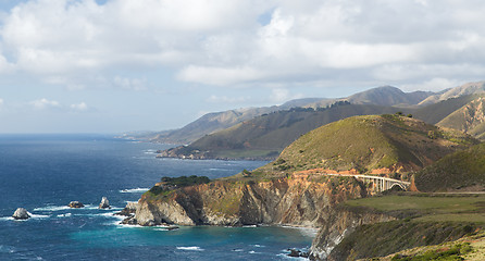 Image showing beautiful view of big sur coast in california