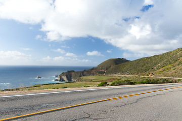 Image showing beautiful view of big sur coast in california