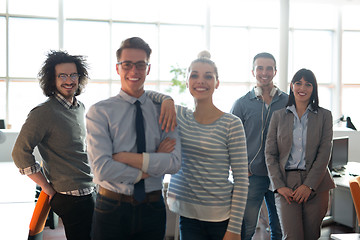 Image showing Portrait of a business team At A Meeting