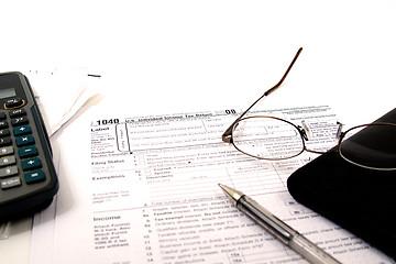 Image showing Preparing Taxes