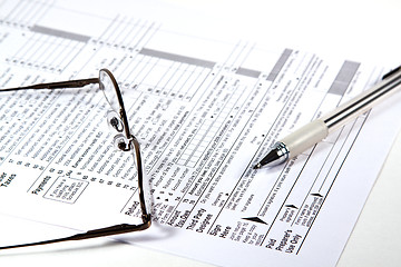 Image showing Preparing Taxes