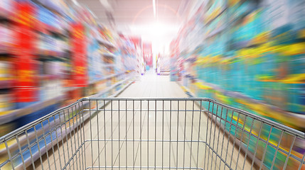 Image showing Running after supermarket promotions