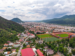 Image showing Aerial city view