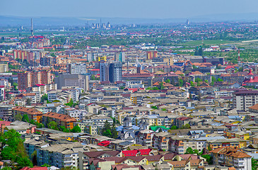 Image showing Aerial urban landscape