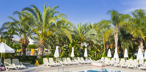 Image showing Holiday summer resort on mediterranean beach