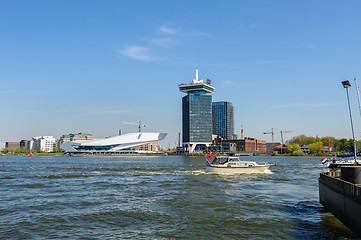 Image showing View to Adam lookout and The Eye, the film museum in Amsterdam