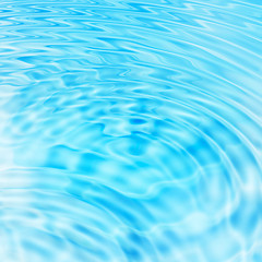 Image showing Abstract blue water ripples