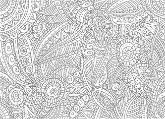 Image showing Abstract hand-drawn outline pattern