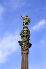 Image showing Monument of Christopher Columbus in Barcelona