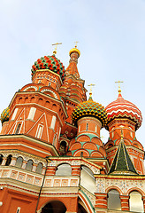 Image showing Fragment view of Saint Basil's Cathedral in Moscow, Russia