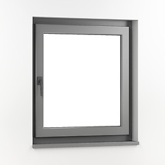 Image showing Grey plastic window