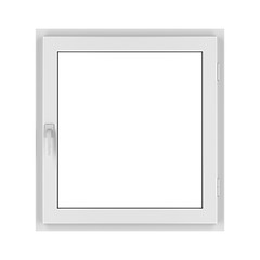 Image showing PVC window isolated on white
