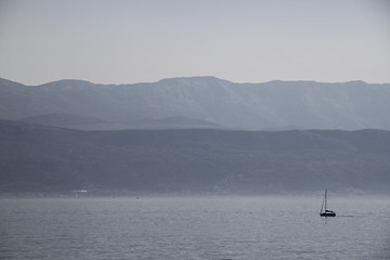 Image showing Sailing boat sailing
