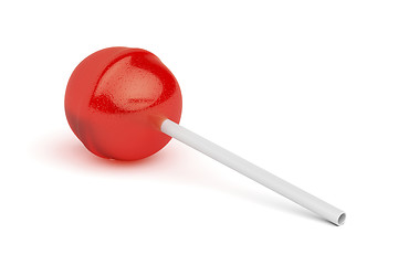 Image showing Fruit flavored lollipop
