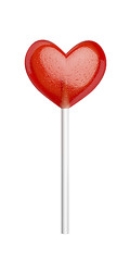 Image showing Lollipop in shape of heart