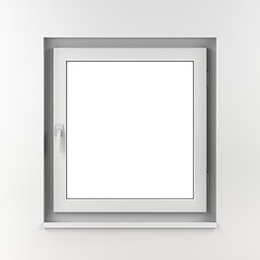 Image showing PVC white window