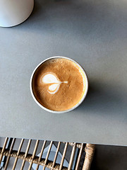 Image showing cup of cappuccino