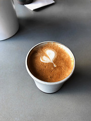 Image showing cup of cappuccino