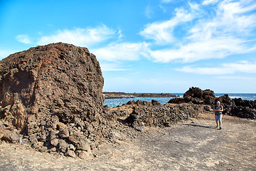 Image showing Landscape of Lanzarote Island, Canaries