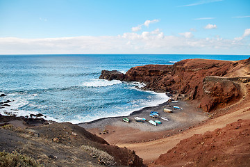 Image showing Beautiful landscape of Lanzarote Island