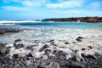 Image showing Landscape of Lanzarote Island, Canaries