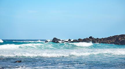 Image showing Landscape of Lanzarote Island, Canaries