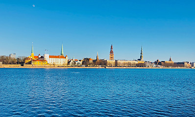 Image showing Panoramic view of Riga city, Latvia