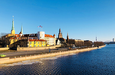 Image showing Panoramic view of Riga city, Latvia