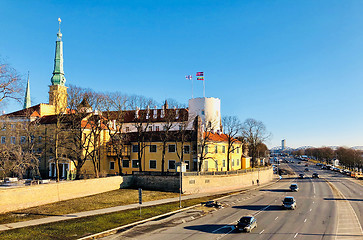 Image showing Panoramic view of Riga city, Latvia