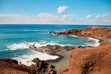 Image showing Beautiful landscape of Lanzarote Island