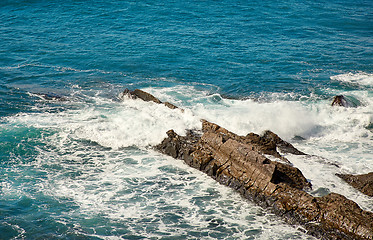 Image showing waves of Atlantic ocean