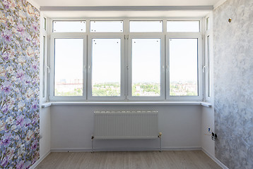 Image showing Large window in the room after repair