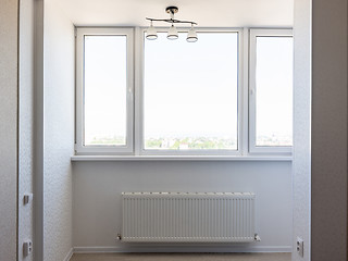 Image showing Glazed balcony in the apartment