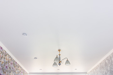 Image showing Stretch matte ceiling in the room after repair