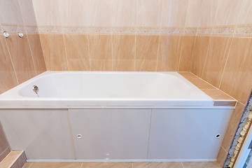 Image showing Small bathroom in the bathroom of the apartment