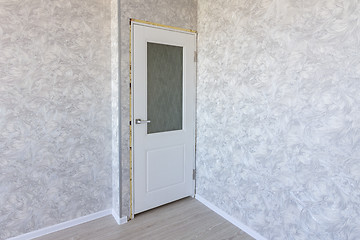 Image showing Installed interior door after repair