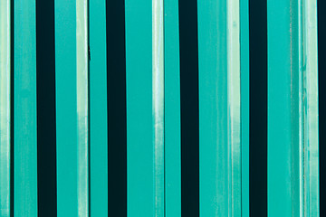 Image showing ribbed turquoise surface