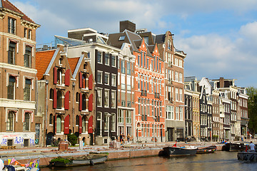 Image showing Prinsengracht canal in Amsterdam, Netherlands